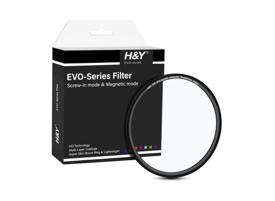 H&Y Filters、反射率0.1％「EVO アルティメットHD プロテクションフィルター」に新サイズ4種追加
