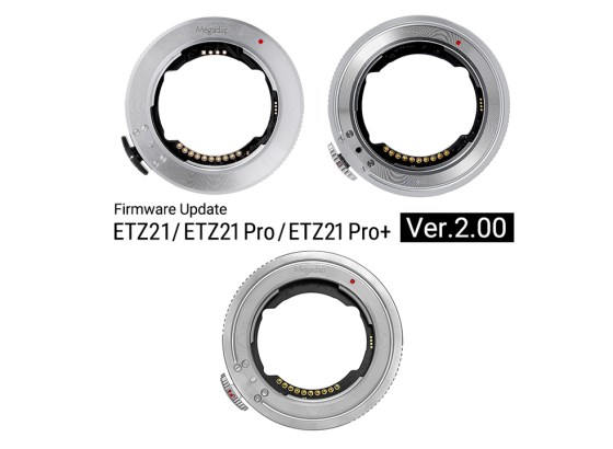 Megadap ETZ21シリーズがアップデート。ファームウェアVer.2.00でニコンZ8最新ファームウェア対応