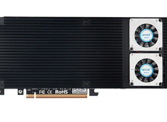 Areca、RAIDカード「ARC-1689-8N」発売。PCI Express 5.0対応、最大8基のM.2 NVMe SSDを搭載可能