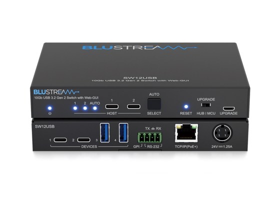 Blustream、10Gbps USB3.2 Gen2スイッチ発売。多彩な外部制御に対応、USBホスト自動切り替え機能を搭載