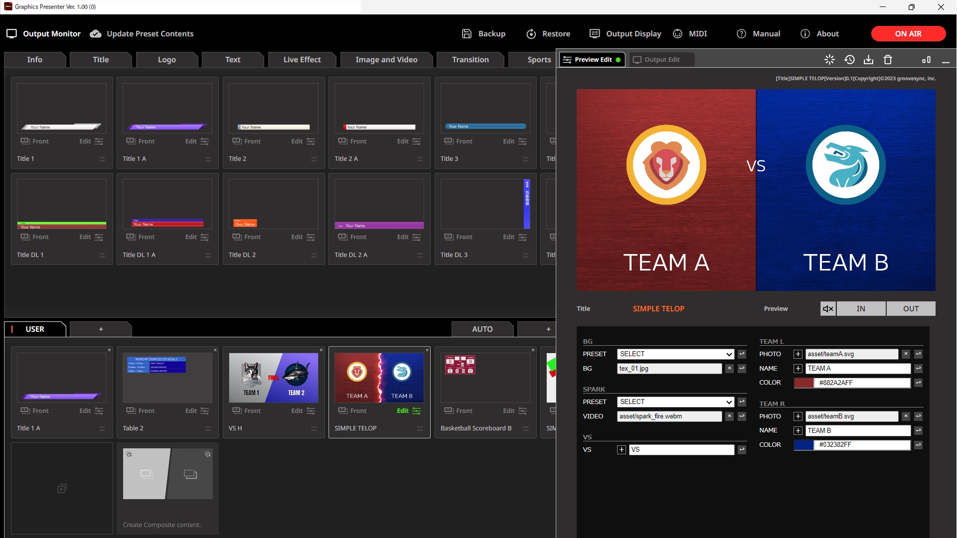 Graphics Presenter Screenshot