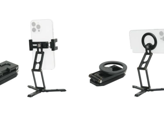 浅沼商会、「King フォールドスマホスタンド」発売。折りたためて多用途に活躍