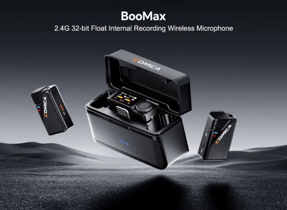 COMICA、32ビットフロート録音対応可能なワイヤレスラベリアマイク「BooMax」発売