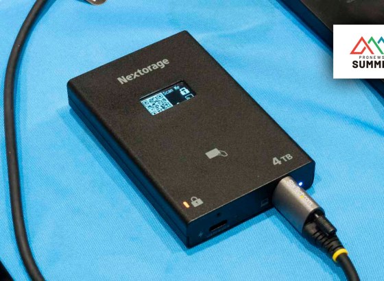 Nextorage、NFCやスマホで解錠できるプロ向けセキュリティSSD「NX-PFS1Pro」を展示 [PRONEWS SUMMIT]