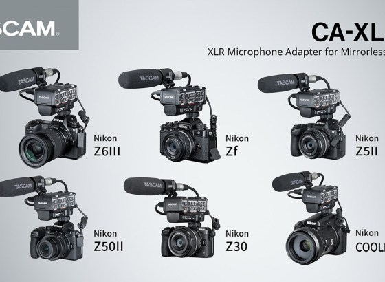 ティアック、XLRマイクアダプター「CA-XLR2d」の動作確認リストを更新。ニコンZ6IIIやZfなどに正式対応