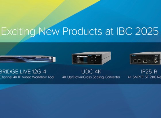 AJA、IBC 2025で1RUで4系統の双方向12G-SDIを搭載したエンコーダーなどIPとSDIをつなぐ新ソリューション発表 [IBC2025]