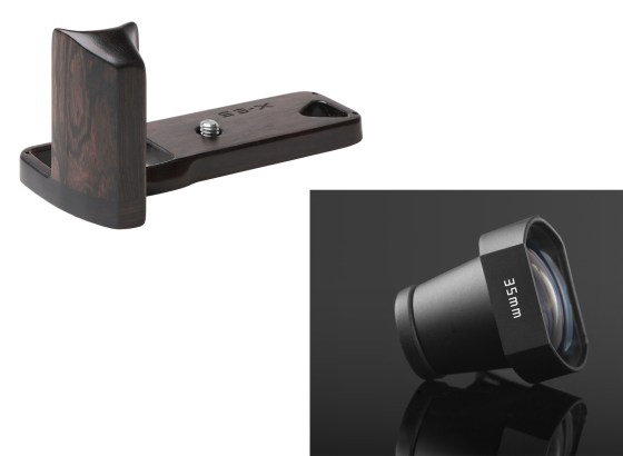 焦点工房、X-E5の操作性を高める黒檀製グリップ「XE5-GP」と、35mmレンズ用の外付け光学ファインダー「TT-VF35」発売