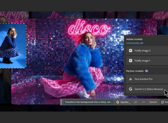 Adobe、Photoshop ベータ版「生成塗りつぶし」機能を拡張。Nano BananaとFLUX.1 Kontext（pro）追加