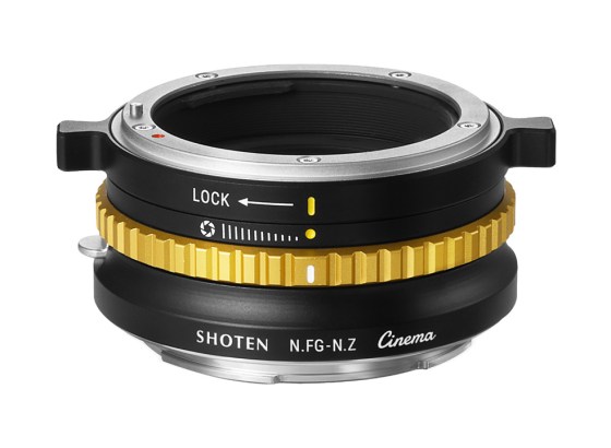 焦点工房、SHOTENのマウントアダプター「NFG-NZ Cine」発売。ポジティブロック機構でレンズのガタつきを抑制