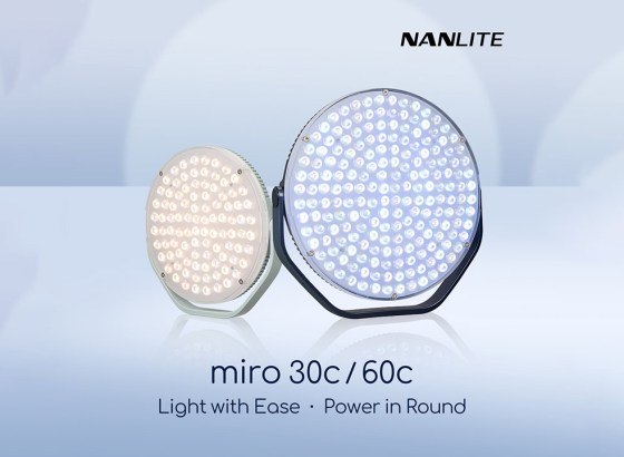 NANLITE、フルカラーラウンドパネルライト「miro 30c」「miro 60c」発売