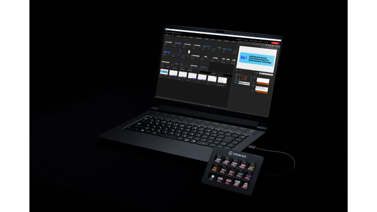 ローランド、映像演出ソフト「Graphics Presenter」が Elgato「Stream Deck」に対応。イベント演出やスポーツ中継での、より正確かつ スムーズな映像・音響操作が実現