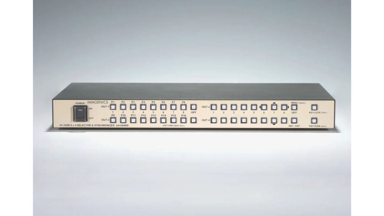 イメージニクス、4K 8x4 HDMI SELECTOR & SYNCHRONIZER「US-84HRS」発売。