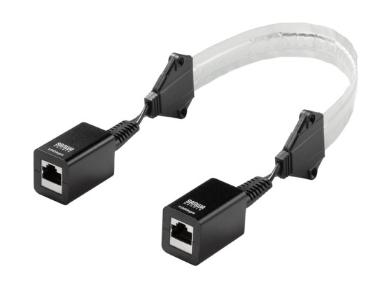 サンワサプライ、PoE対応のすきま用CAT6A LANケーブル発売。ドアや窓の隙間を通して配線
