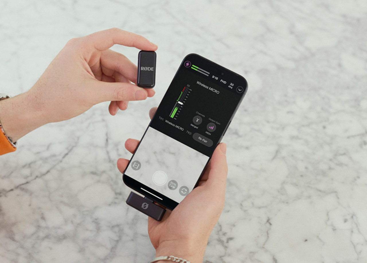 RØDE、スマホ/カメラ両対応の超小型マイク「ワイヤレス マイクロ
