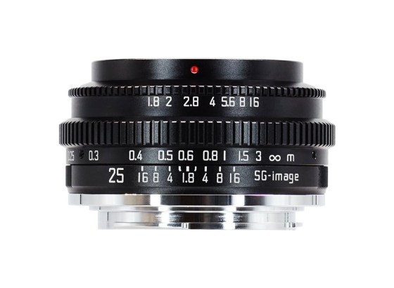 2ndfocus、APS-C用標準域MFレンズ「SG-image 25mm F1.8」発売。持ち歩き軽く、F1.8で深い描写