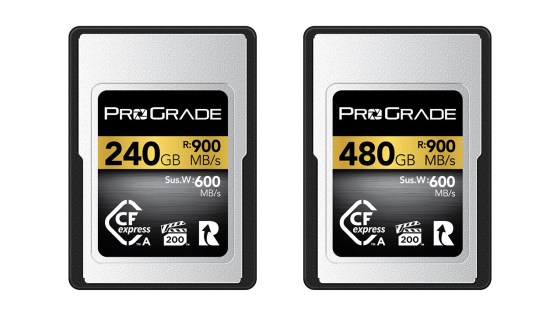 ProGrade、CFexpress 2.0 Type A GOLDシリーズ240GB/480GB発売