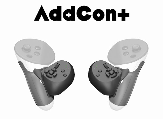 Shiftall、Quest 3/3S/Proコントローラーで指トラッキングが可能になる「AddCon+」発表。ボタンとホイールも増設