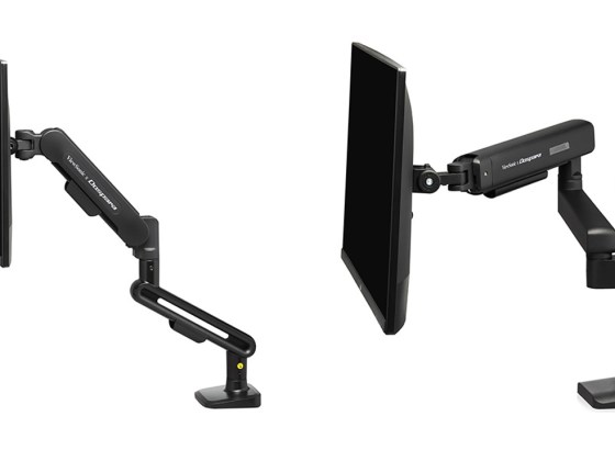 ViewSonic、高機能エルゴノミクスモニターアーム2種をドスパラ専売で発売。最大40型の大型モニターにも対応