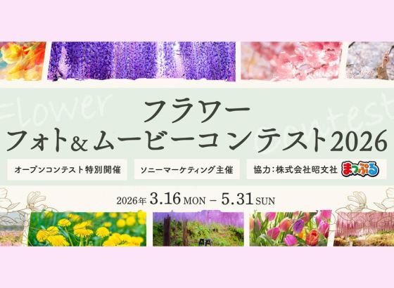 ソニー、花フォト&ムービーコンテスト2026」開催。ムービー部門を新設