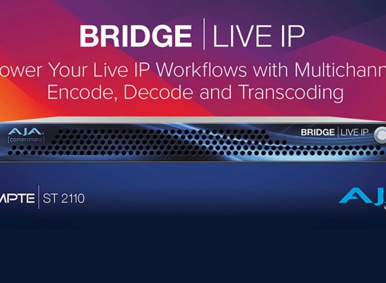 AJA、SMPTE ST 2110 I/O搭載「BRIDGE LIVE IP」発表 [NAB2026]