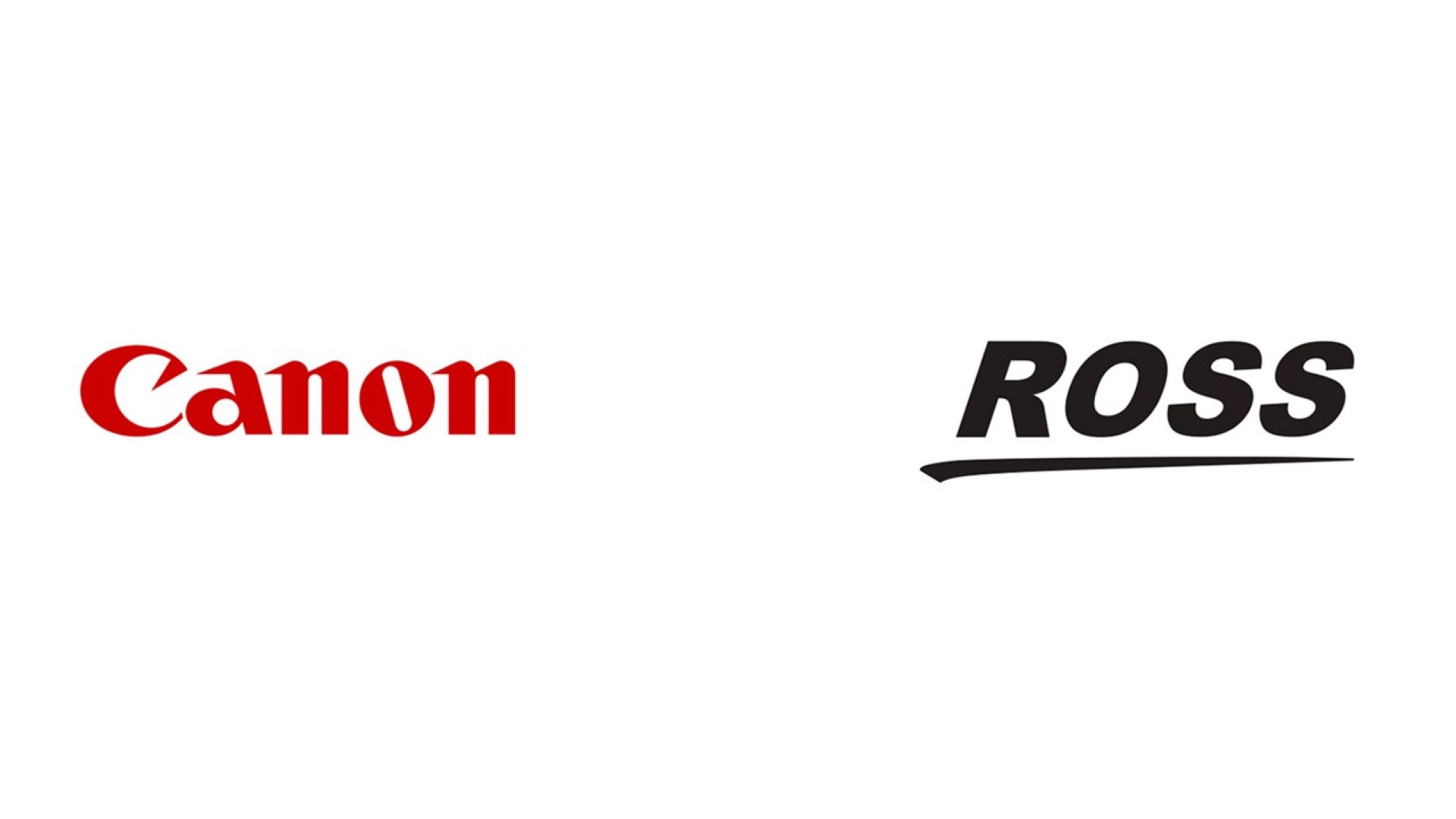 キヤノンとRoss Videoのロゴ、リモートカメラCR-N700のイメージ