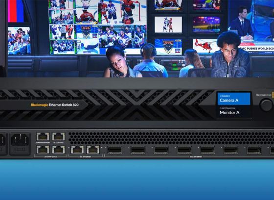 ブラックマジックデザイン、放送システム向け超高速・低遅延スイッチ「Blackmagic Ethernet Switch 820」を発表 [NAB2026]