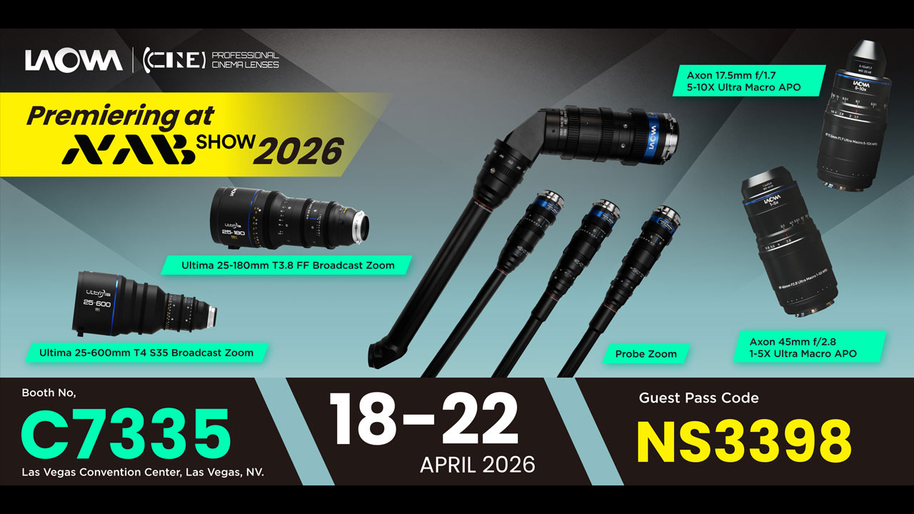 Laowa AxonシリーズとUltima放送用ズームレンズのイメージ