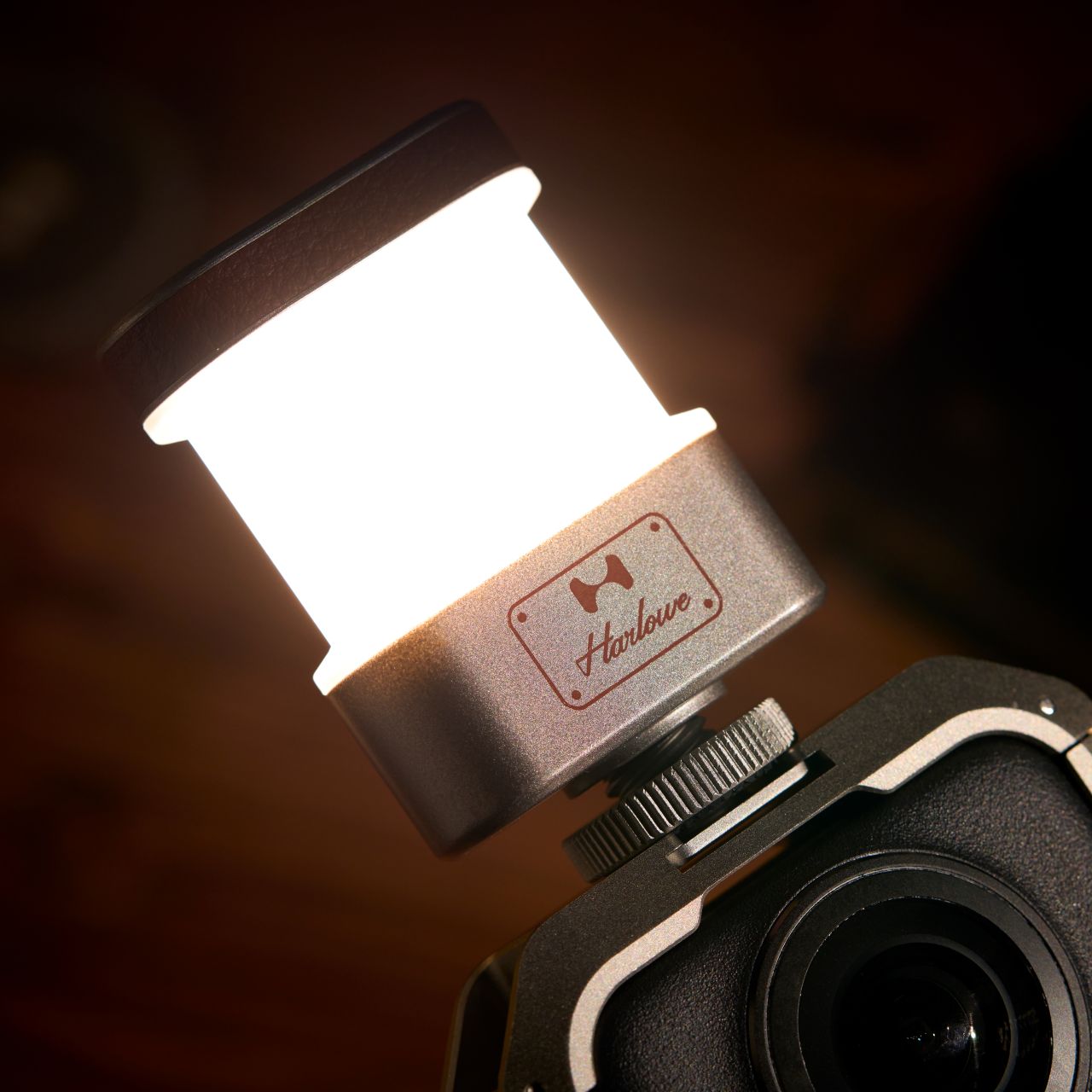 Insta360 X5にHarlowe Omni 360 2Wを装着した状態