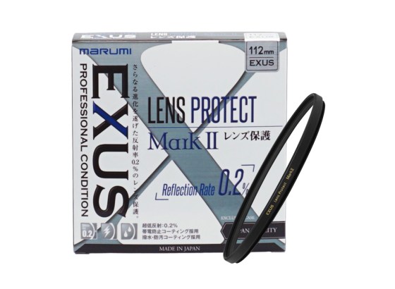 マルミ光機、ハイエンド保護フィルター「EXUS LENS PROTECT MarkII」に105mm/112mmが登場