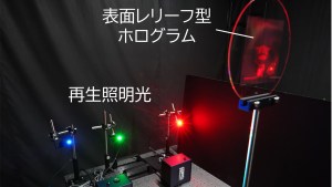 NHK技研、世界初の透明フルカラー3Dホログラムを開発。ガラスの透明感と鮮明なフルカラー3次元像を両立