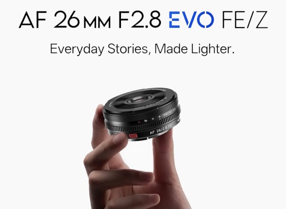 Viltrox、AF対応のフルサイズ用パンケーキレンズ「AF 26mm F2.8 EVO」を発売。絞り・フォーカスリングを搭載