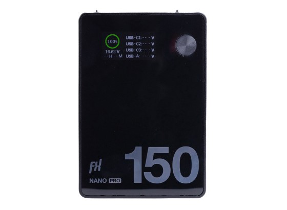FXLION、小型Vマウントバッテリー「NANO Pro 150」を発売。USB-C PD 100W急速充電に対応