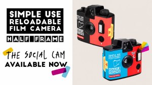 ロモグラフィー、35mmフィルムで最大72枚撮影できる「Half-frame Simple Use Reloadable Film Camera」発売