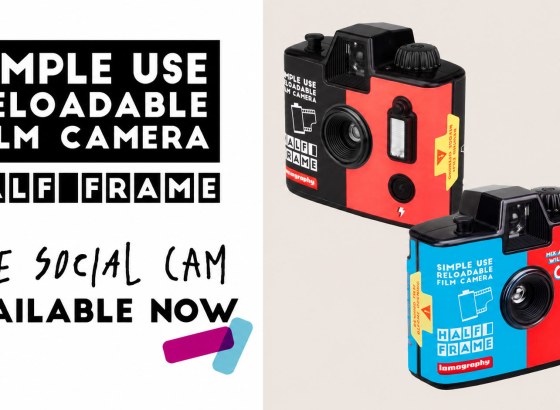 ロモグラフィー、35mmフィルムで最大72枚撮影できる「Half-frame Simple Use Reloadable Film Camera」発売