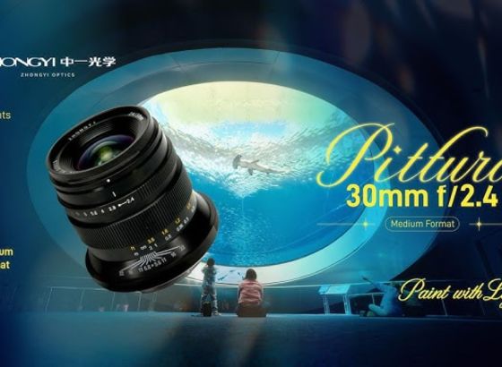 中一光学、中判カメラシステム向け「PITTURA 30mm f/2.4」を発表。中判写真撮影に最適なコンパクトで高速な広角単焦点レンズ