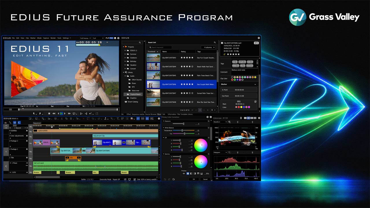 Grass Valleyが「EDIUS Future Assurance Program」を開始。EDIUS 11