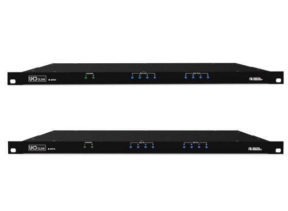 エーディテクノ、12G-SDI 8系統光送信器/受信器「OLINK_8TX_12G」「OLINK_8RX_12G」を発売。光ファイバー2本で最長10km伝送