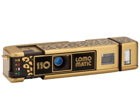 ロモグラフィー、真鍮ボディにヒョウ柄をあしらった「Lomomatic 110 Panthera」発売