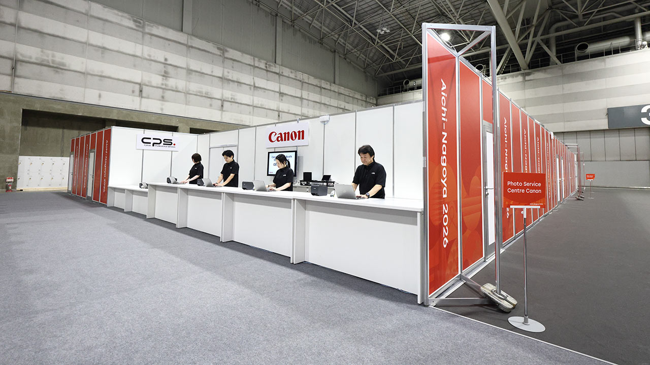 メインメディアセンター内に設けられたキヤノンのCPSブース
