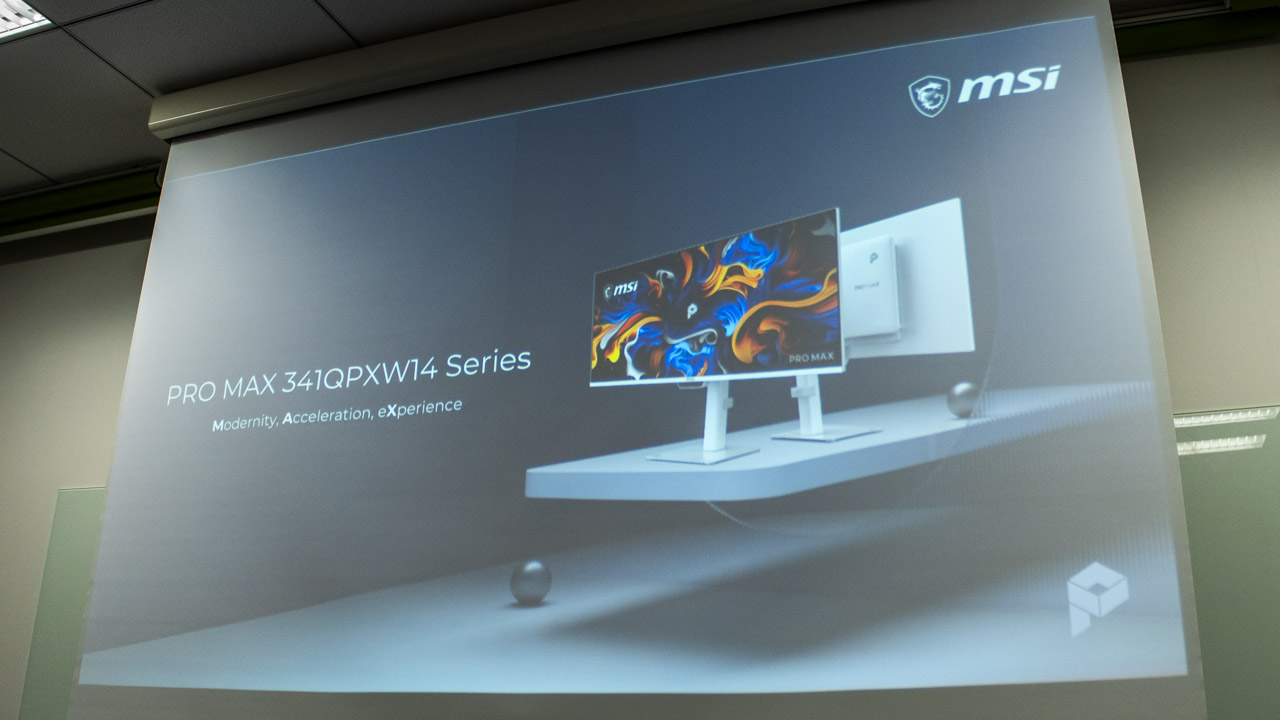 MSI PRO MAX 341QPXW14Gの製品紹介スライド